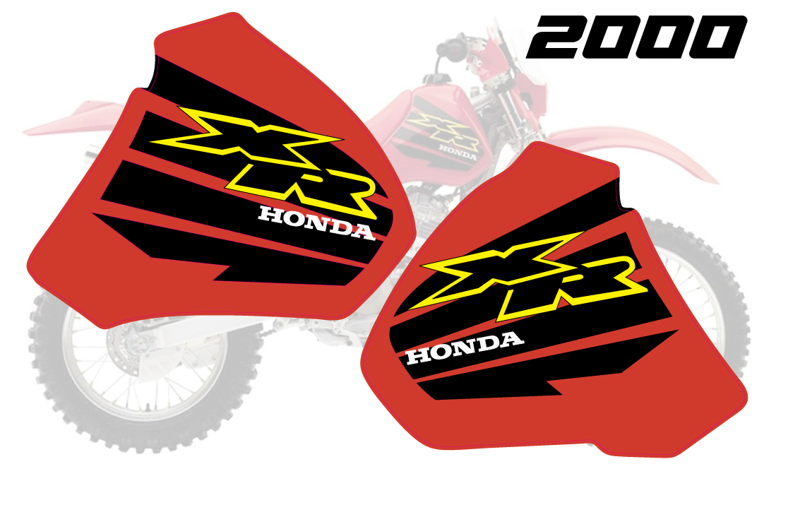 HONDA XR FILE ホンダXR ファイル Buy decals Honda XR 125L 2003-2013 Black Red Lines